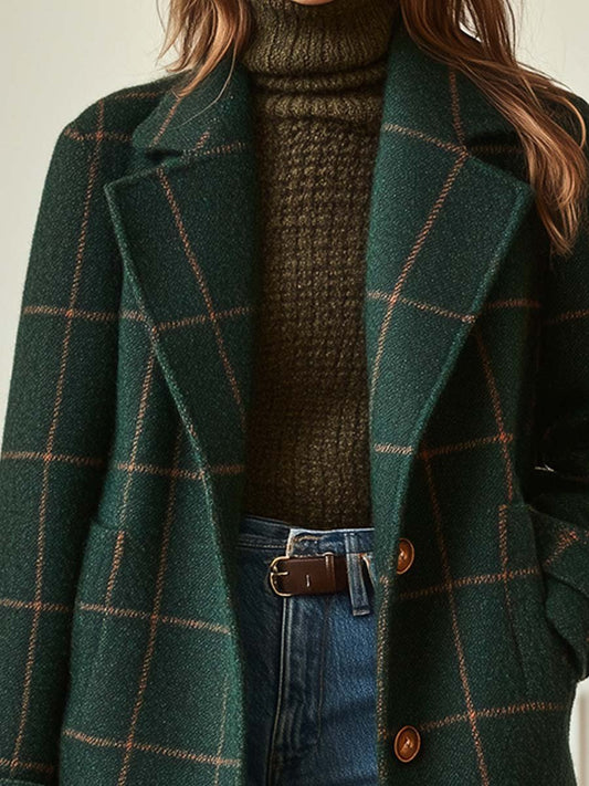 Oxford | Wool Check Coat