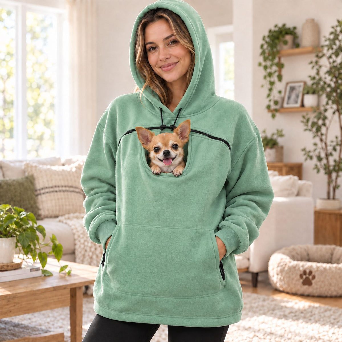 Cuddle Sweatshirt — Pocket Jumper for Cats & Small Dogs