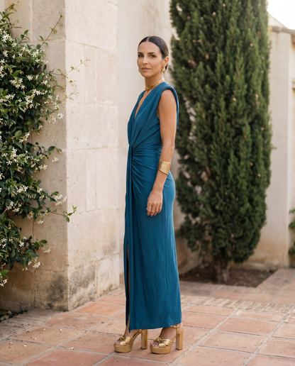 Selena | Draped Evening Dress