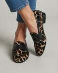 Giulia Moccasins — Apricot Giraffe Print