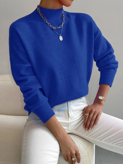 Eleanor™ Soft Mock Neck Knit Sweater