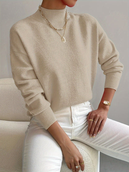 Eleanor™ Soft Mock Neck Knit Sweater