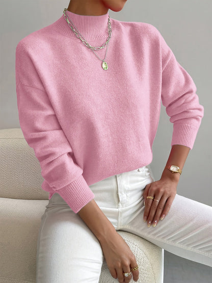 Eleanor™ Soft Mock Neck Knit Sweater