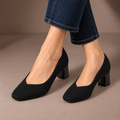 Mariella Square Heeled Court Shoes