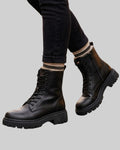 Melisende | Women's Lace-Up Platform Combat Boots
