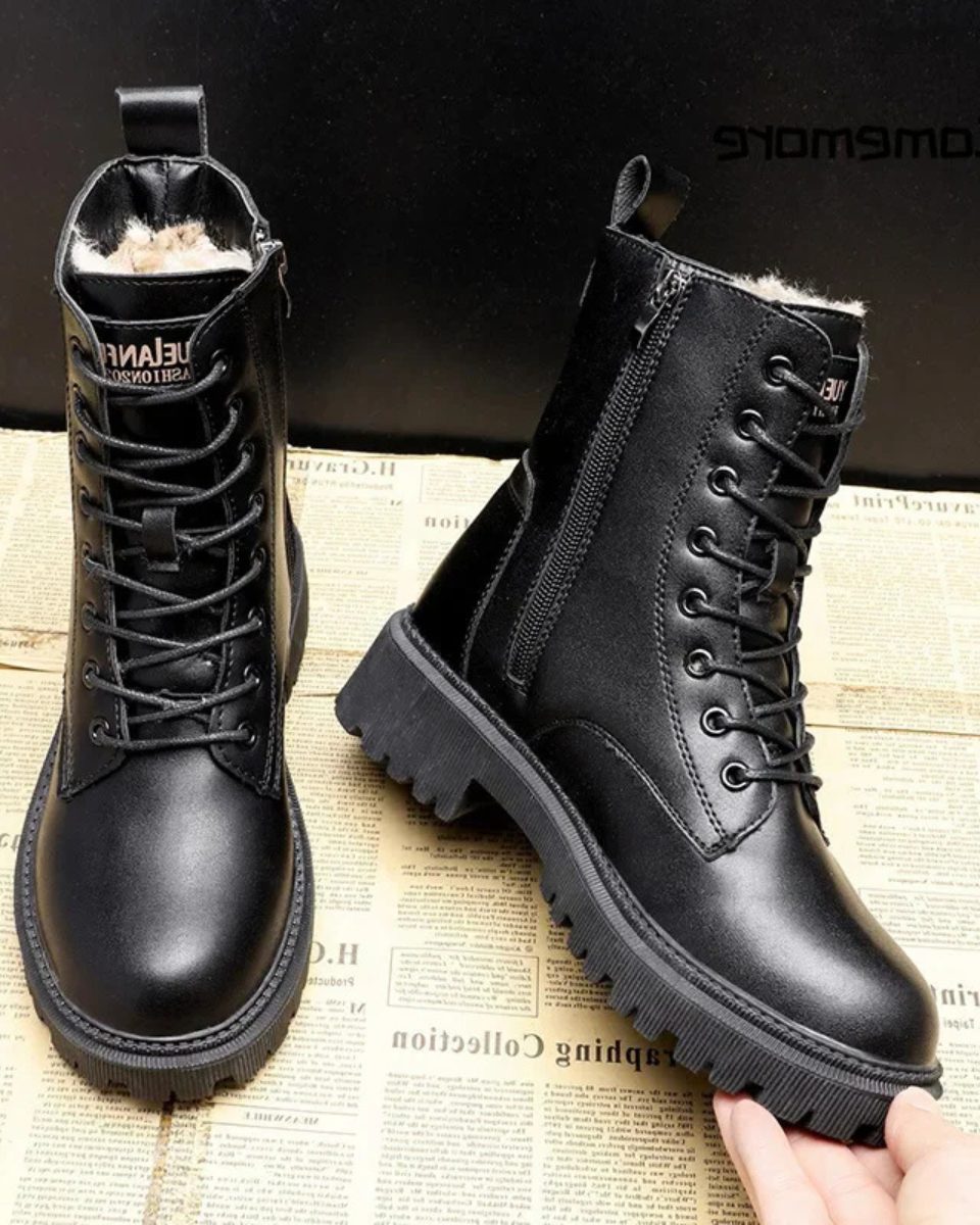 Melisende | Women's Lace-Up Platform Combat Boots