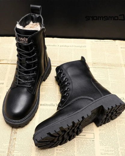 Melisende | Women's Lace-Up Platform Combat Boots