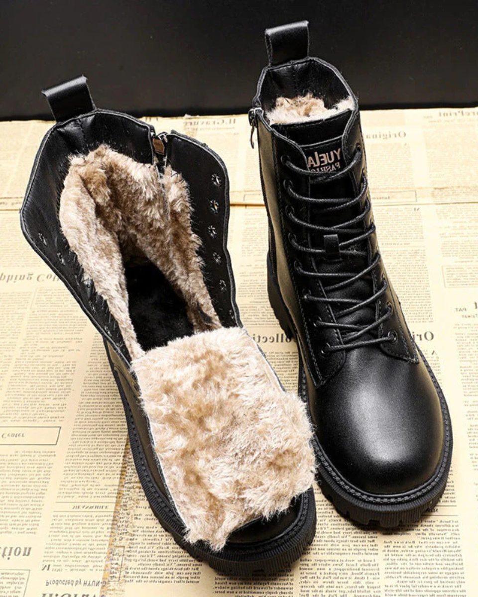 Melisende | Women's Lace-Up Platform Combat Boots