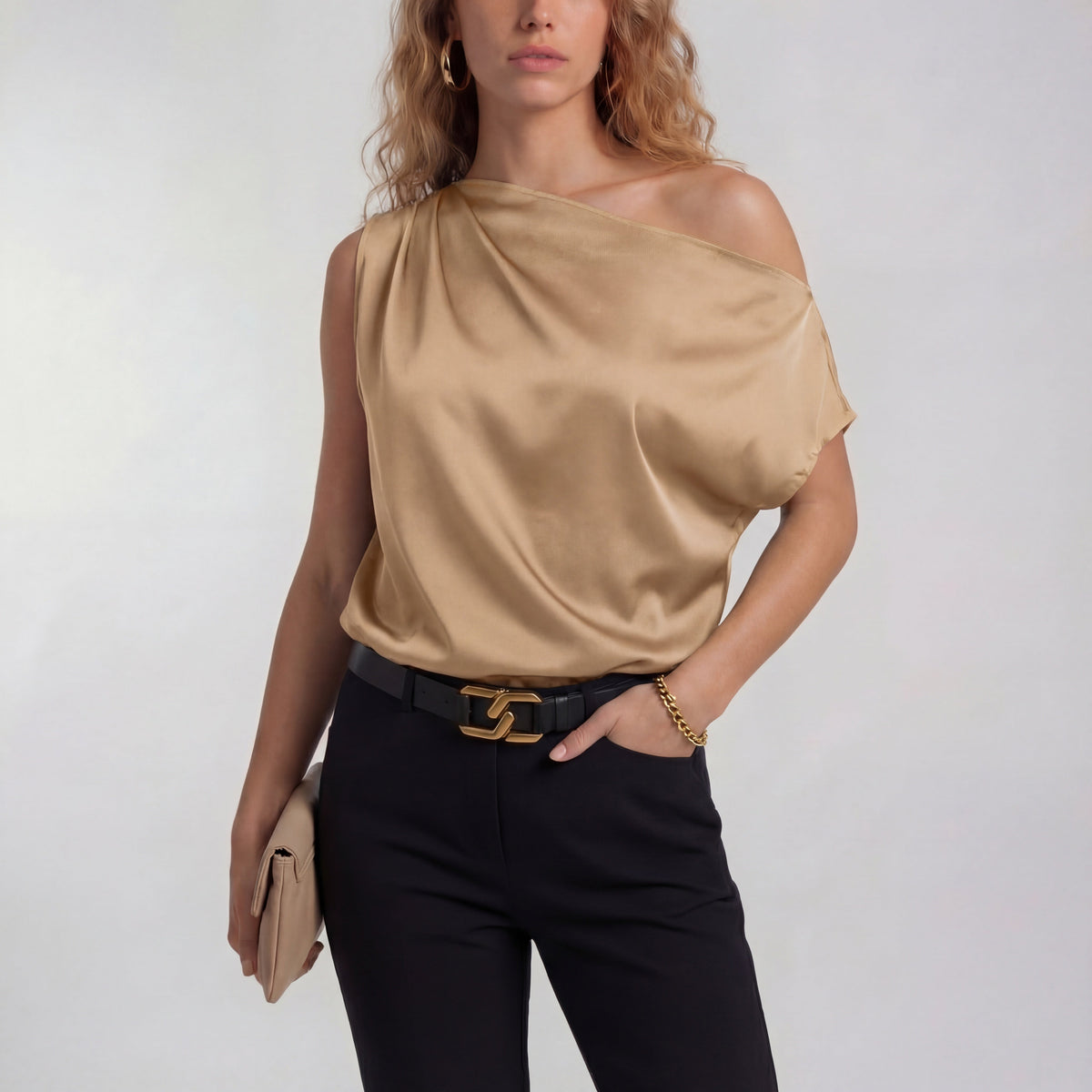 CAMILLA | Chic Casual One Shoulder Blouse