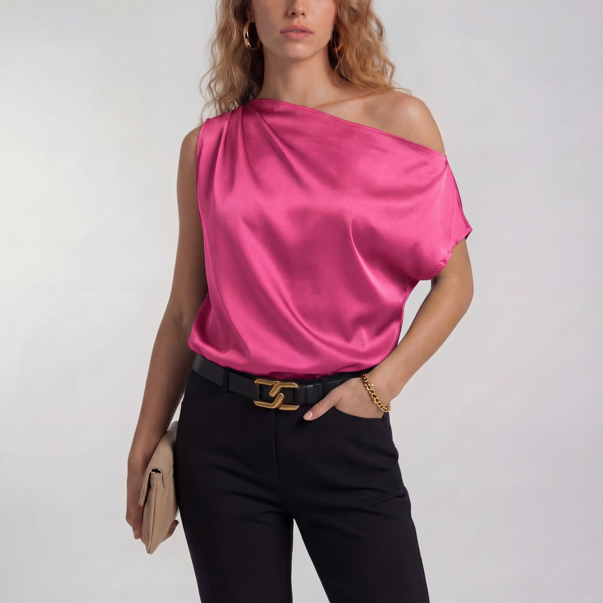 CAMILLA | Chic Casual One Shoulder Blouse