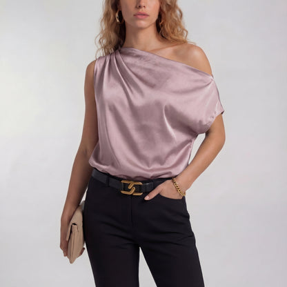 CAMILLA | Chic Casual One Shoulder Blouse