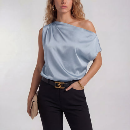 CAMILLA | Chic Casual One Shoulder Blouse