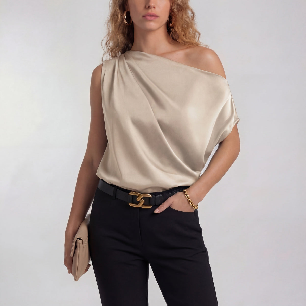 CAMILLA | Chic Casual One Shoulder Blouse