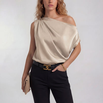 CAMILLA | Chic Casual One Shoulder Blouse