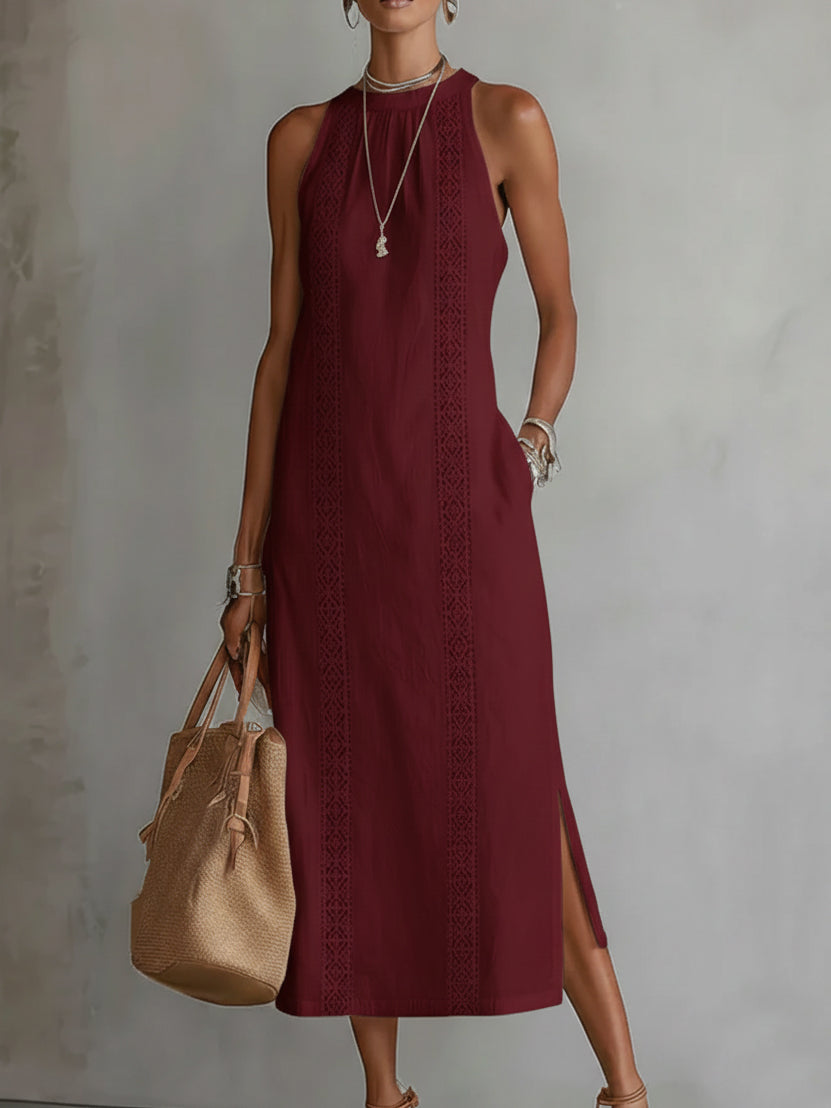 Camille | Timeless Linen Midi Dress