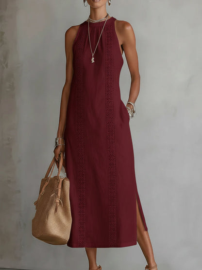 Camille | Timeless Linen Midi Dress
