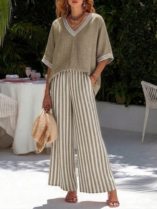 Valerie | Striped Two-Piece Set