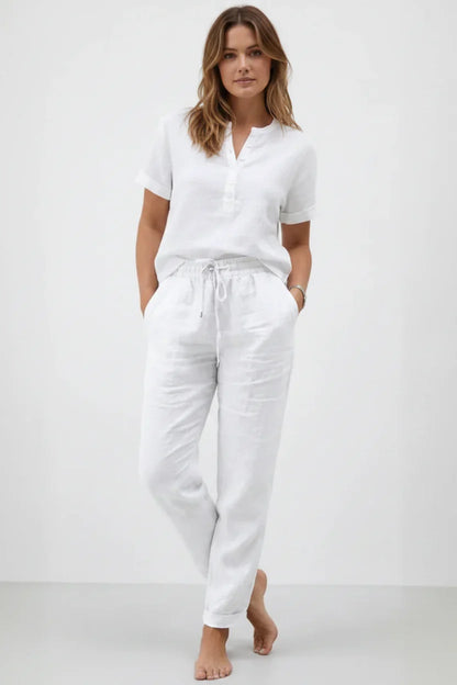 Sophie | Flowing Cotton & Linen Trousers
