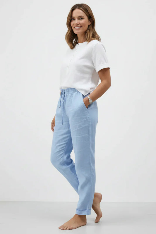 Sophie | Flowing Cotton & Linen Trousers