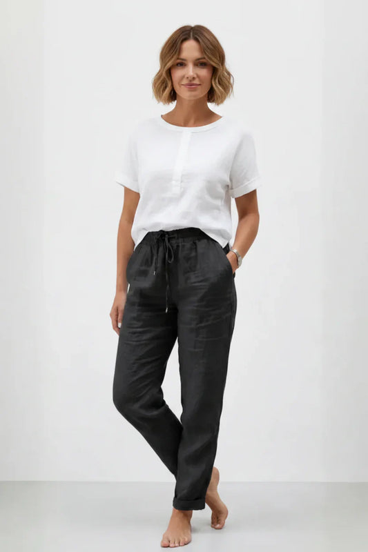 Sophie | Flowing Cotton & Linen Trousers