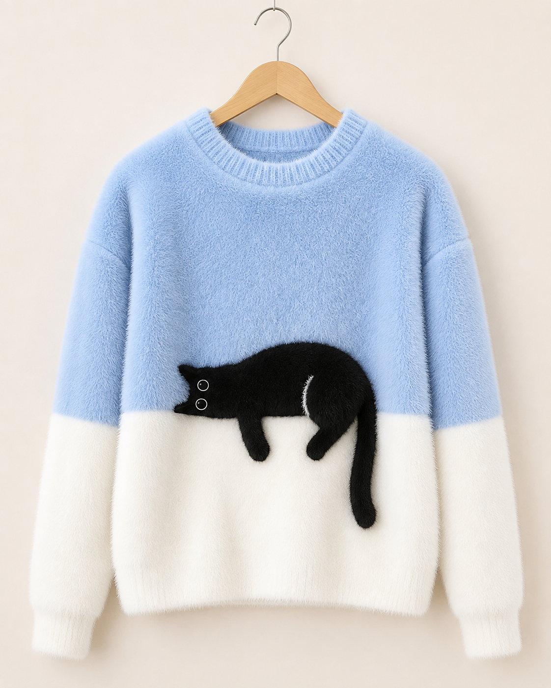 Caitlin – Casual Cat Graphic Sweater