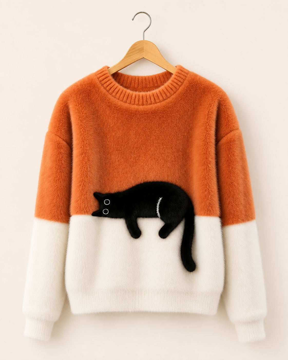 Caitlin – Casual Cat Graphic Sweater