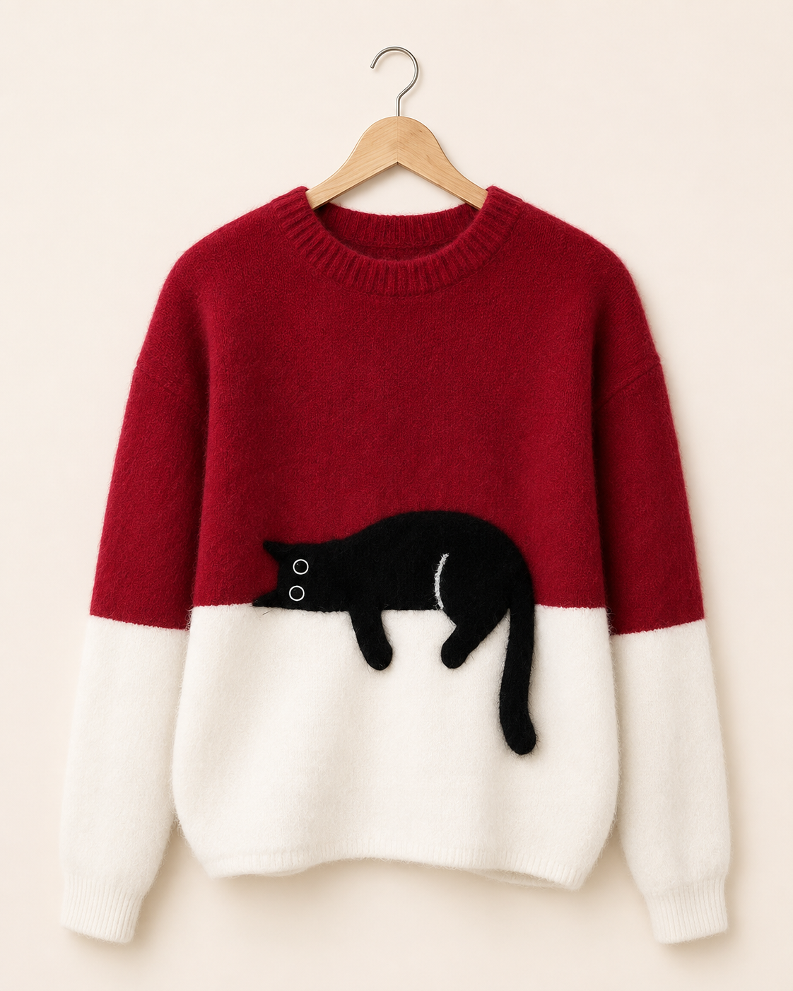 Caitlin – Casual Cat Graphic Sweater