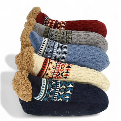 CozySocks™ – Nordic Knit Non-Slip Socks with Fleece Lining