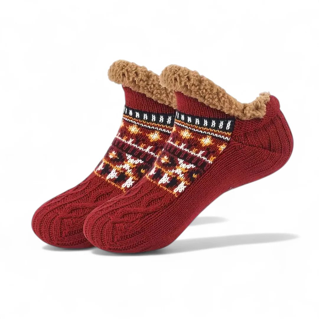 CozySocks™ – Nordic Knit Non-Slip Socks with Fleece Lining