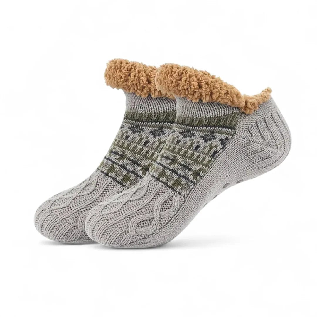 CozySocks™ – Nordic Knit Non-Slip Socks with Fleece Lining