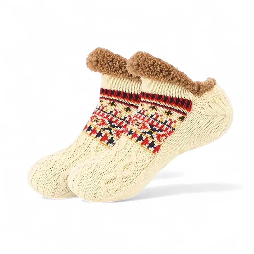 CozySocks™ – Nordic Knit Non-Slip Socks with Fleece Lining