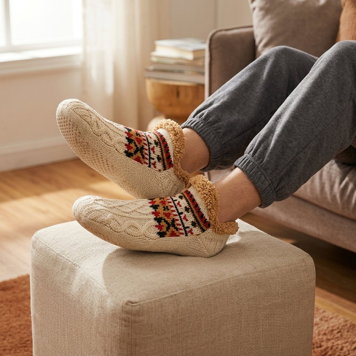 CozySocks™ – Nordic Knit Non-Slip Socks with Fleece Lining