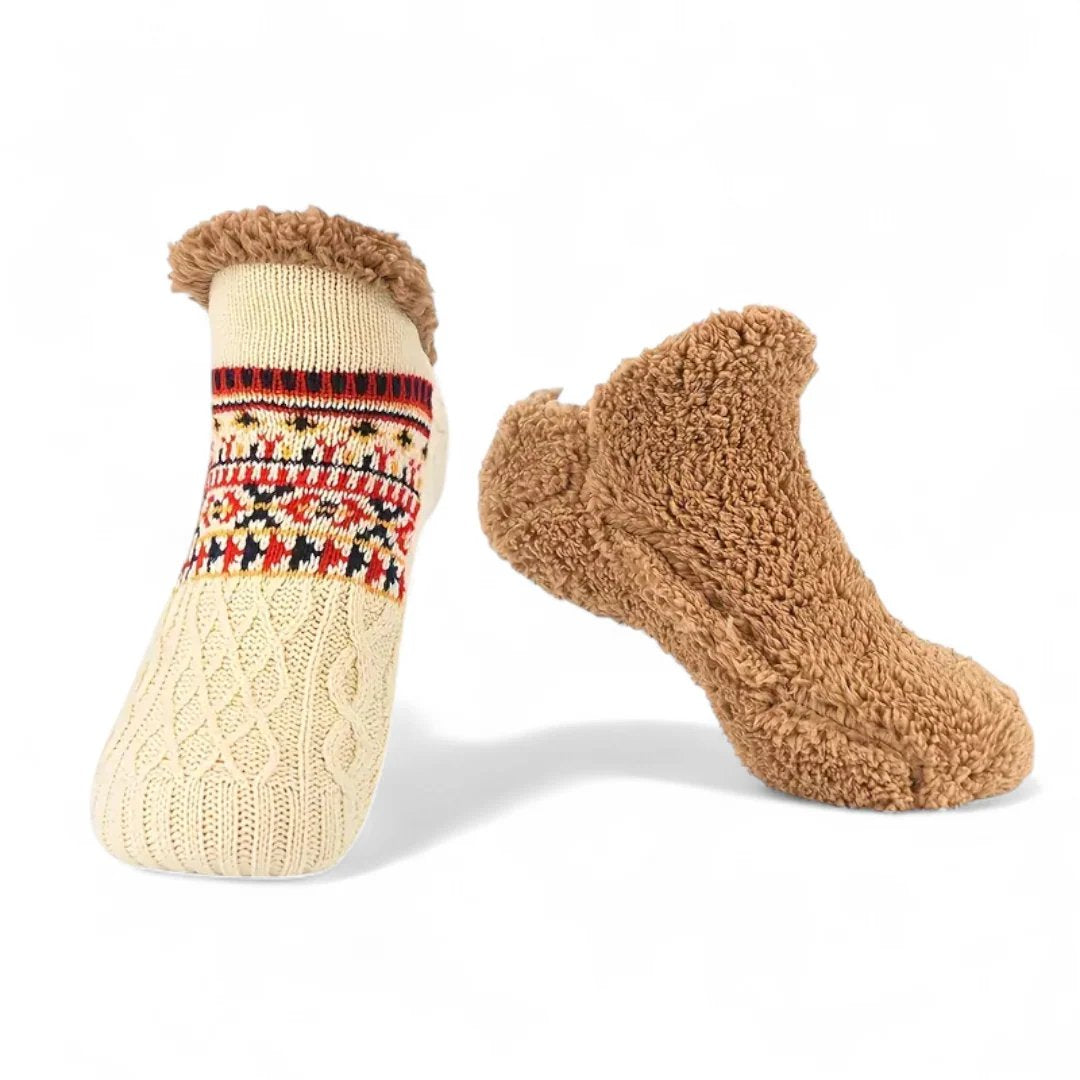 CozySocks™ – Nordic Knit Non-Slip Socks with Fleece Lining