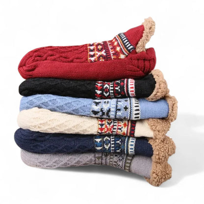 CozySocks™ – Nordic Knit Non-Slip Socks with Fleece Lining