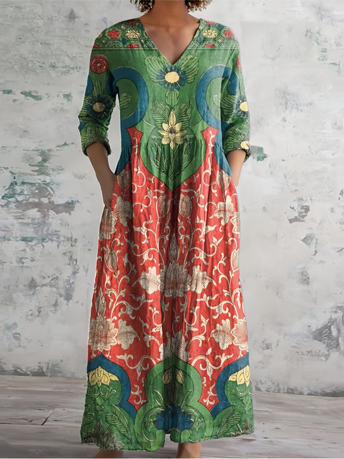 Rosalie | Vintage Floral Maxi Dress