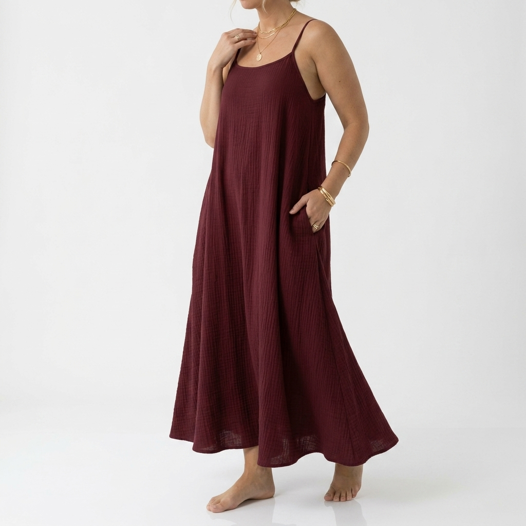Dorsale™ — Backless Lace-Up Maxi Dress
