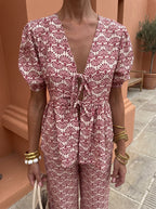 Valeria | Printed Two-Piece Set