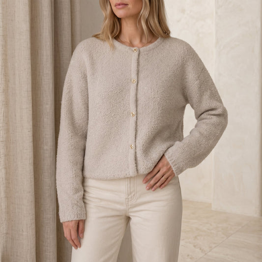 Crompton Women's Textured Button-Front Cardigan