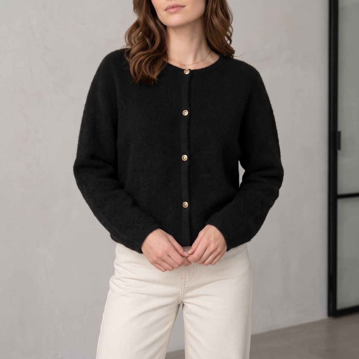 Crompton Women's Textured Button-Front Cardigan