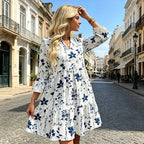 Soraya | V-neck dress with print