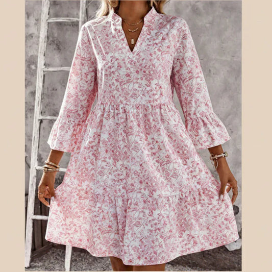 Soraya | V-neck dress with print