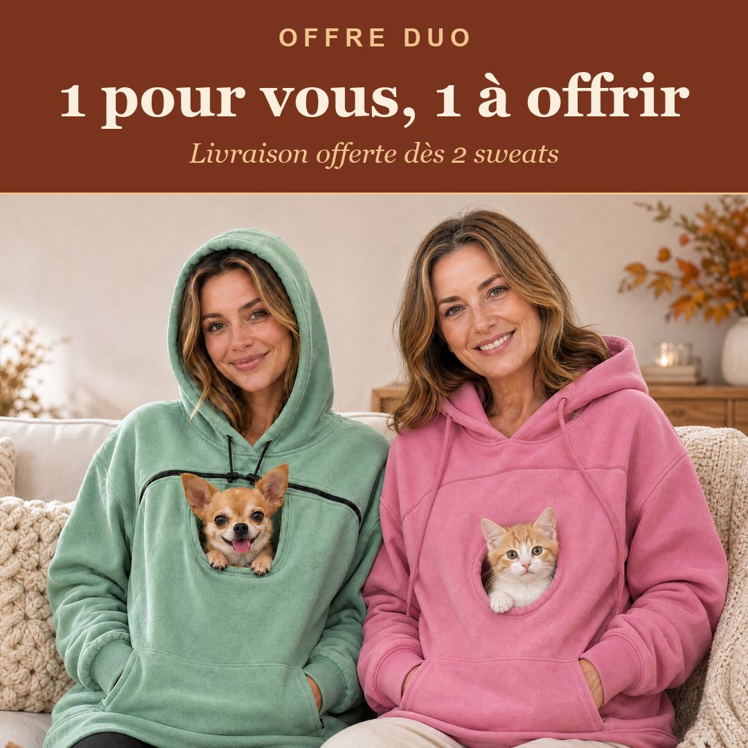 Cuddle Sweatshirt — Pocket Jumper for Cats & Small Dogs