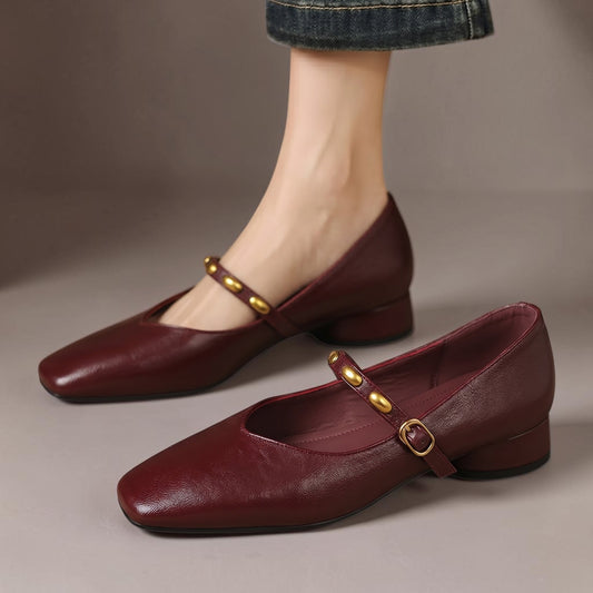 Zyra | Genuine Leather Flats