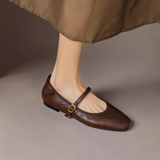 Wani | Leather Flats