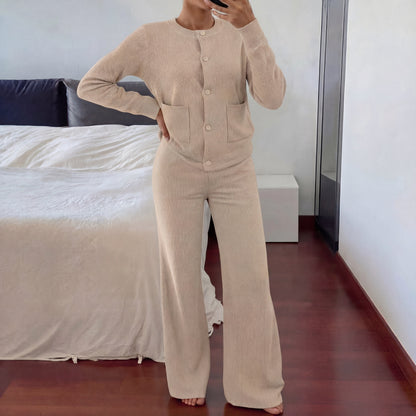 LUCIA | Cozy Knit Sweater & Wide Leg Two-Piece Set