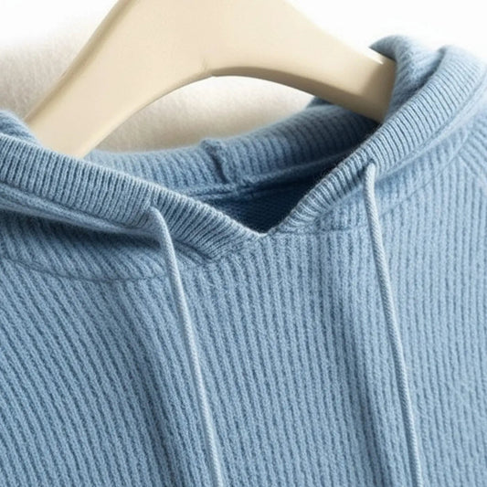 Worthington Women's Cashmere-Blend Hooded Drawstring Knit Jumper