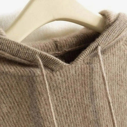 Worthington Women's Cashmere-Blend Hooded Drawstring Knit Jumper