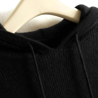 Worthington Women's Cashmere-Blend Hooded Drawstring Knit Jumper