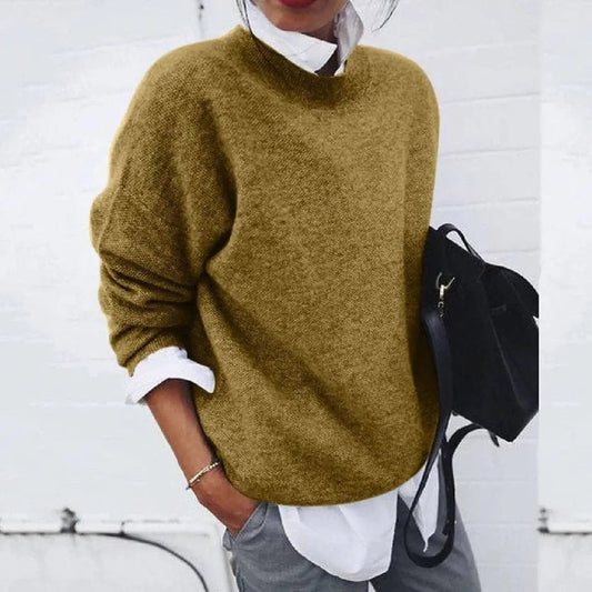 Carrington Women's Oversized Crew Neck Soft Knit Sweater Jumper